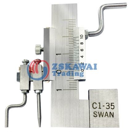 日本天鵝SWAN段差規(guī)C1-35面差尺游標卡尺高低曲面測量尺工業(yè)級