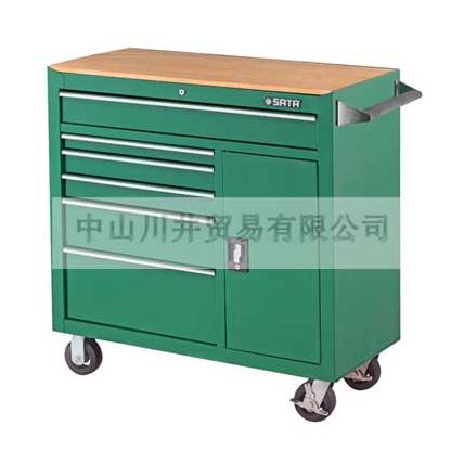 世達(dá)SATA八抽屜柜型多功能移動(dòng)工具車手推車倉庫車間多層工具臺(tái)置物